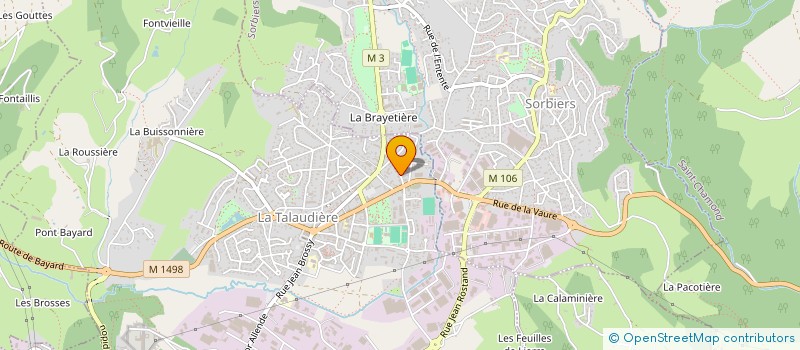 localisation de l'entreprise JR REVETEMENTS  LA TALAUDIERE