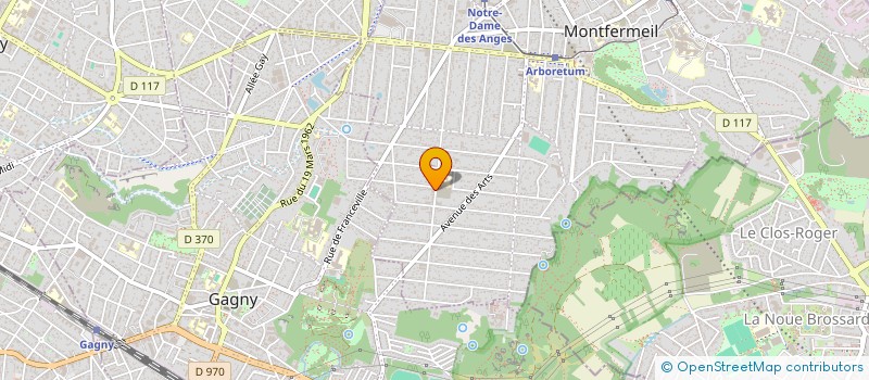localisation de l'entreprise JR SUPERETTE à MONTFERMEIL