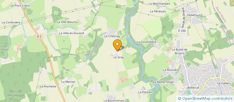 localisation de l'entreprise JR TRUST à PLESLIN-TRIGAVOU
