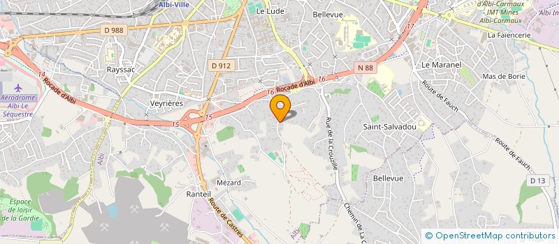 localisation de l'entreprise JR1821  ALBI