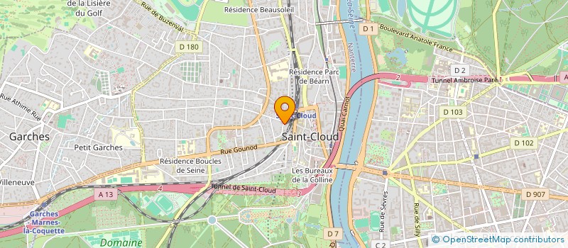 localisation de l'entreprise JR2MS INVEST à SAINT-CLOUD