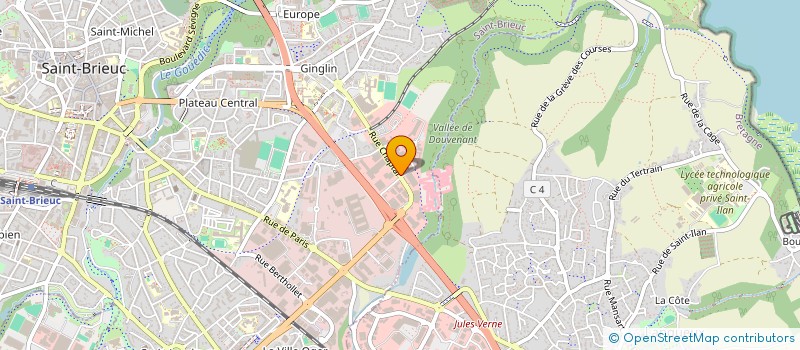 localisation de l'entreprise JRA à SAINT-BRIEUC