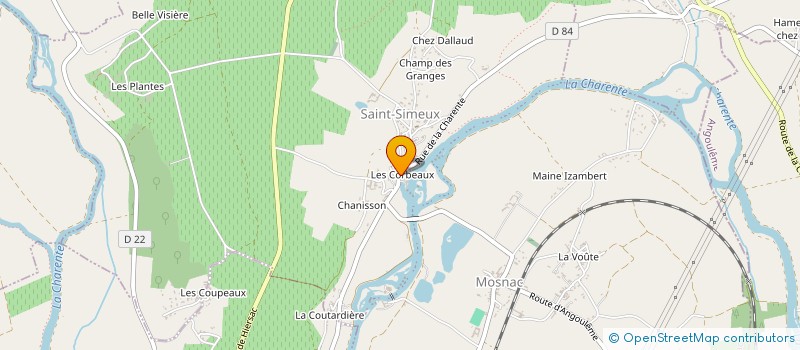 localisation de l'entreprise JRA2 - SPFPL à CHATEAUNEUF-SUR-CHARENTE