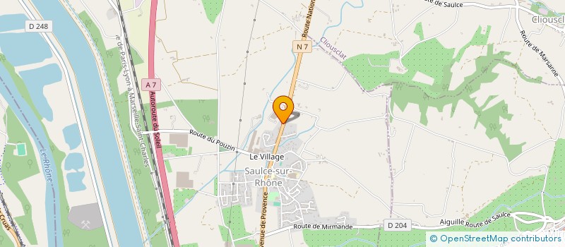 localisation de l'entreprise JRB  SAULCE-SUR-RHONE