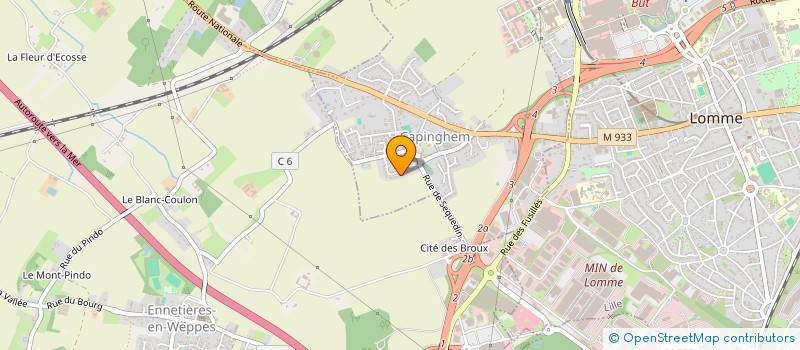 localisation de l'entreprise JRC  CAPINGHEM