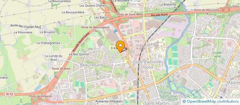 localisation de l'entreprise JRC  SAINT-GREGOIRE