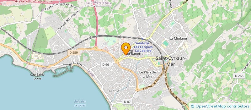 localisation de l'entreprise JRC à SAINT-CYR-SUR-MER