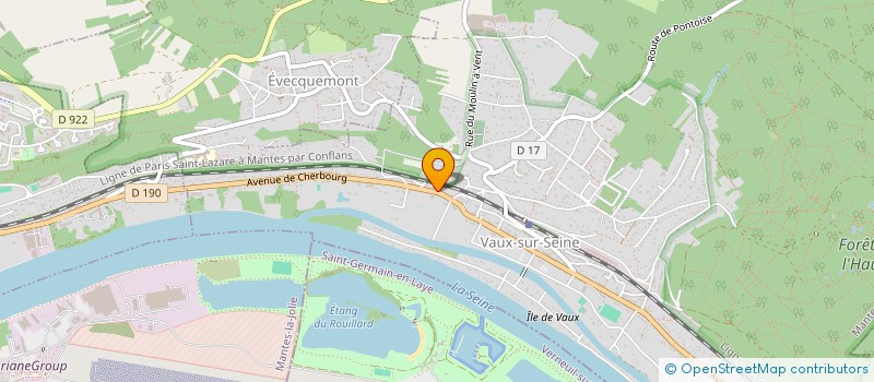 localisation de l'entreprise JRC  VAUX-SUR-SEINE