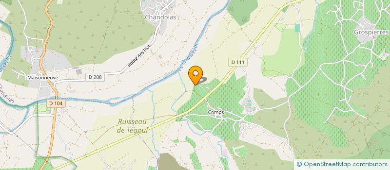 localisation de l'entreprise JRC IMMOBILIER à GROSPIERRES