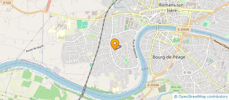localisation de l'entreprise JRC REFLEX à ROMANS-SUR-ISERE