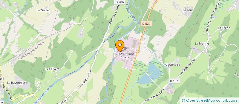 localisation de l'entreprise JRD  ENTRE-DEUX-GUIERS