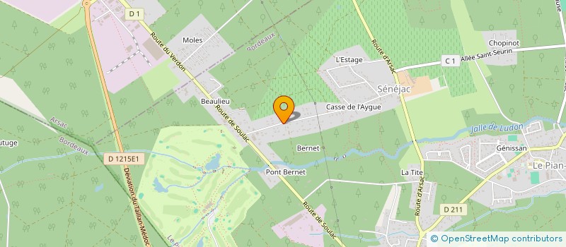 localisation de l'entreprise JREDSO à LE PIAN-MEDOC