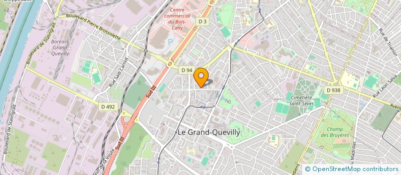 localisation de l'entreprise JRF DISTRIBUTION  LE GRAND-QUEVILLY