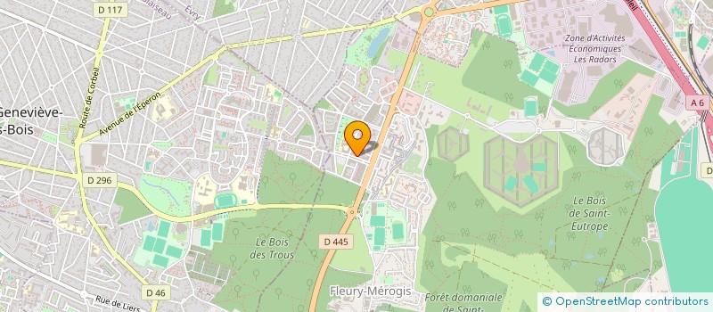 localisation de l'entreprise JRG ELEC à FLEURY-MEROGIS