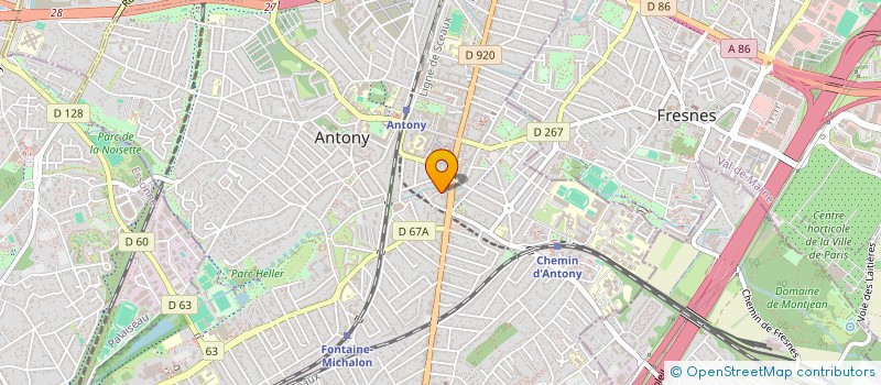localisation de l'entreprise JRG INVEST à ANTONY