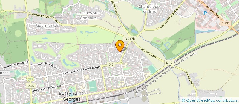 localisation de l'entreprise JRG LOGISTICS à BUSSY-SAINT-GEORGES
