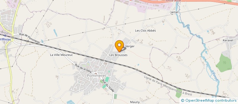 localisation de l'entreprise JRH  POMMERET