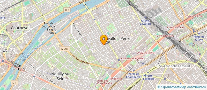 localisation de l'entreprise JRH FINANCE à LEVALLOIS-PERRET
