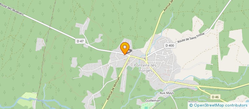 localisation de l'entreprise JRK  PONTENX-LES-FORGES