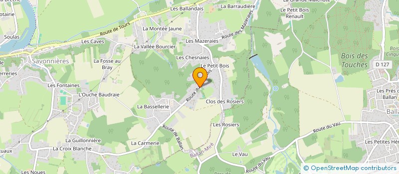 localisation de l'entreprise JRL  SAVONNIERES