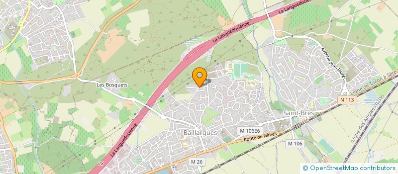 localisation de l'entreprise JRL  BAILLARGUES