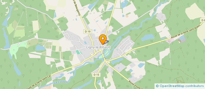 localisation de l'entreprise JRM à LIGNY-LE-RIBAULT