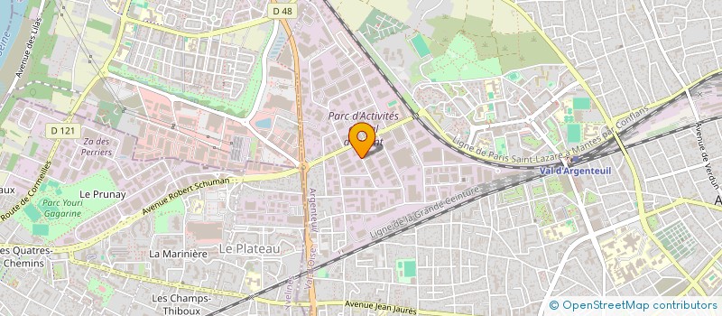 localisation de l'entreprise JRM INGENIERIE  L'ISLE-ADAM