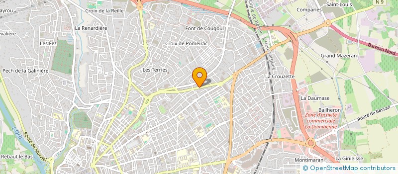 localisation de l'entreprise JRN DESIGN  BEZIERS