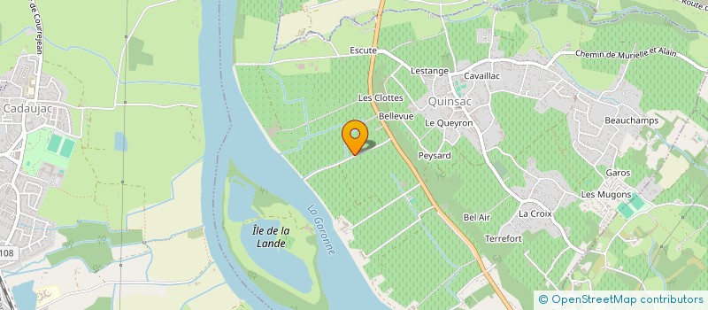 localisation de l'entreprise JRP  QUINSAC