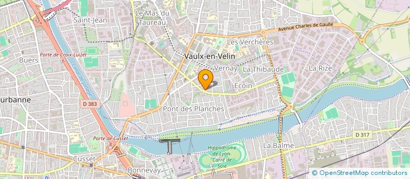 localisation de l'entreprise JRR à VAULX-EN-VELIN