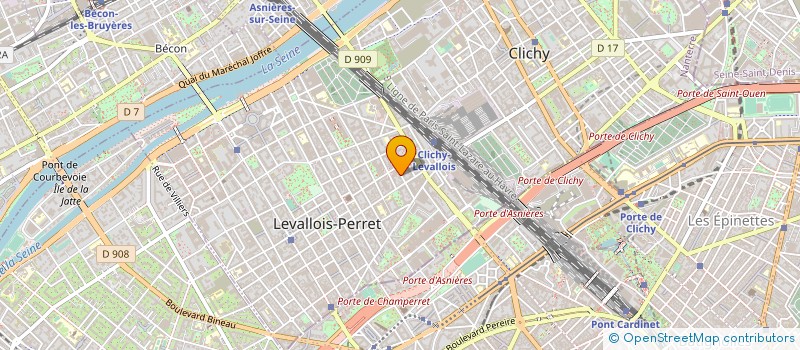 localisation de l'entreprise JRR & ASSOCIATES à LEVALLOIS-PERRET