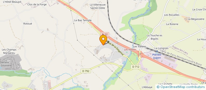 localisation de l'entreprise JRS  PLENEE-JUGON