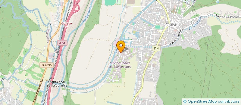 localisation de l'entreprise JRS  ORAISON