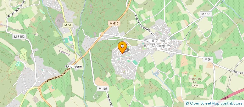 localisation de l'entreprise JRS RACING  SAINT-GENIES-DES-MOURGUES