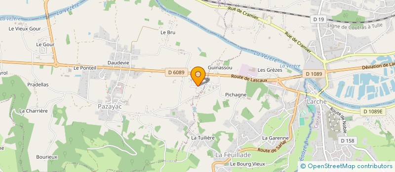 localisation de l'entreprise JRT NUTRITION  PAZAYAC