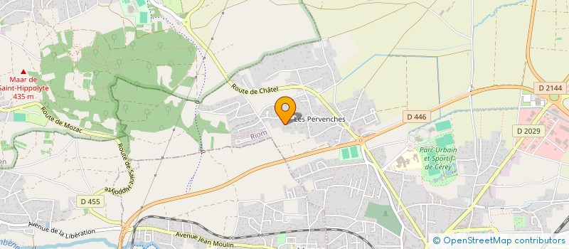 localisation de l'entreprise JRV  RIOM