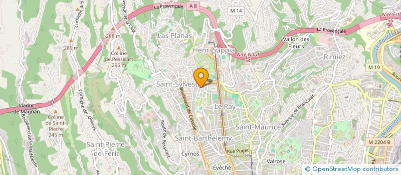 localisation de l'entreprise JRXCO  NICE