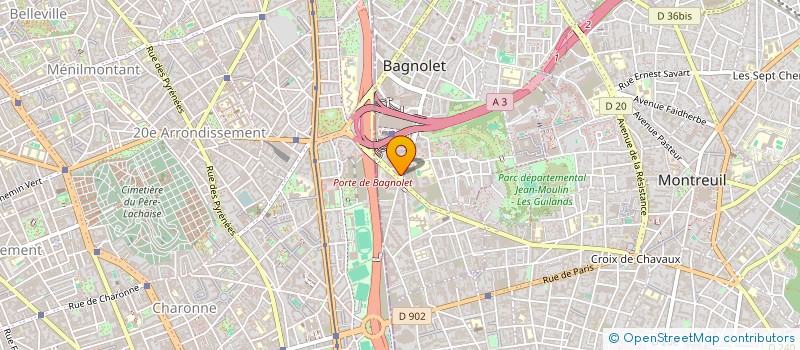 localisation de l'entreprise JS à BAGNOLET