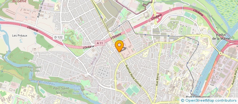 localisation de l'entreprise JS ANJOU PEINTURE à ANGERS