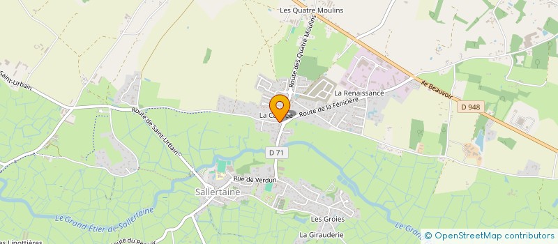 localisation de l'entreprise JS ATLANTIQUE RESTAURATION à SALLERTAINE