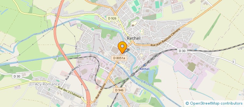 localisation de l'entreprise JS AUDITIONS  RETHEL