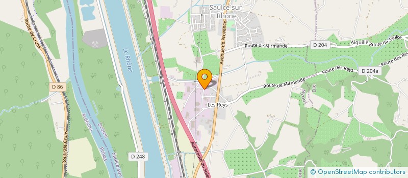 localisation de l'entreprise JS AUTO  SAULCE-SUR-RHONE