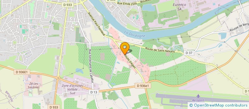 localisation de l'entreprise JS BOIS ET MATERIAUX à BERGERAC