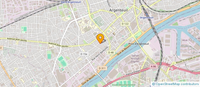 localisation de l'entreprise JS CLIM à ARGENTEUIL