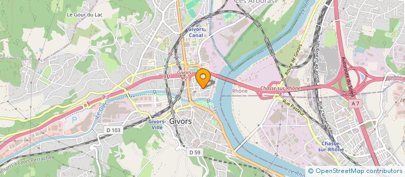 localisation de l'entreprise JS DISTRIB AUTO à GIVORS