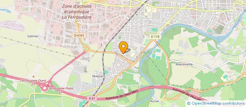 localisation de l'entreprise JS EFFECT  CARCASSONNE