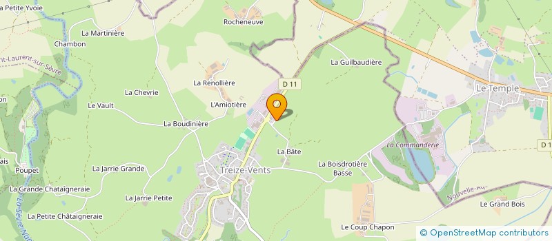 localisation de l'entreprise JS ETANCHEITE à TREIZE-VENTS