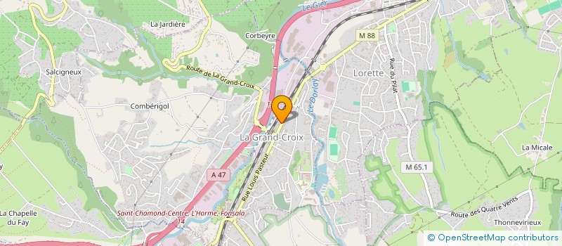 localisation de l'entreprise JS FAGNANI  LA GRAND-CROIX