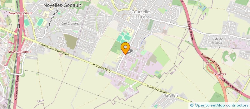 localisation de l'entreprise JS FITNESS  COURCELLES-LES-LENS