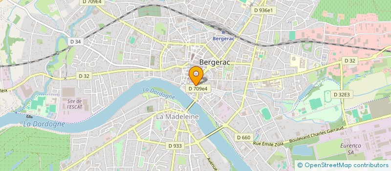 localisation de l'entreprise JS HOTELLERIE à BERGERAC